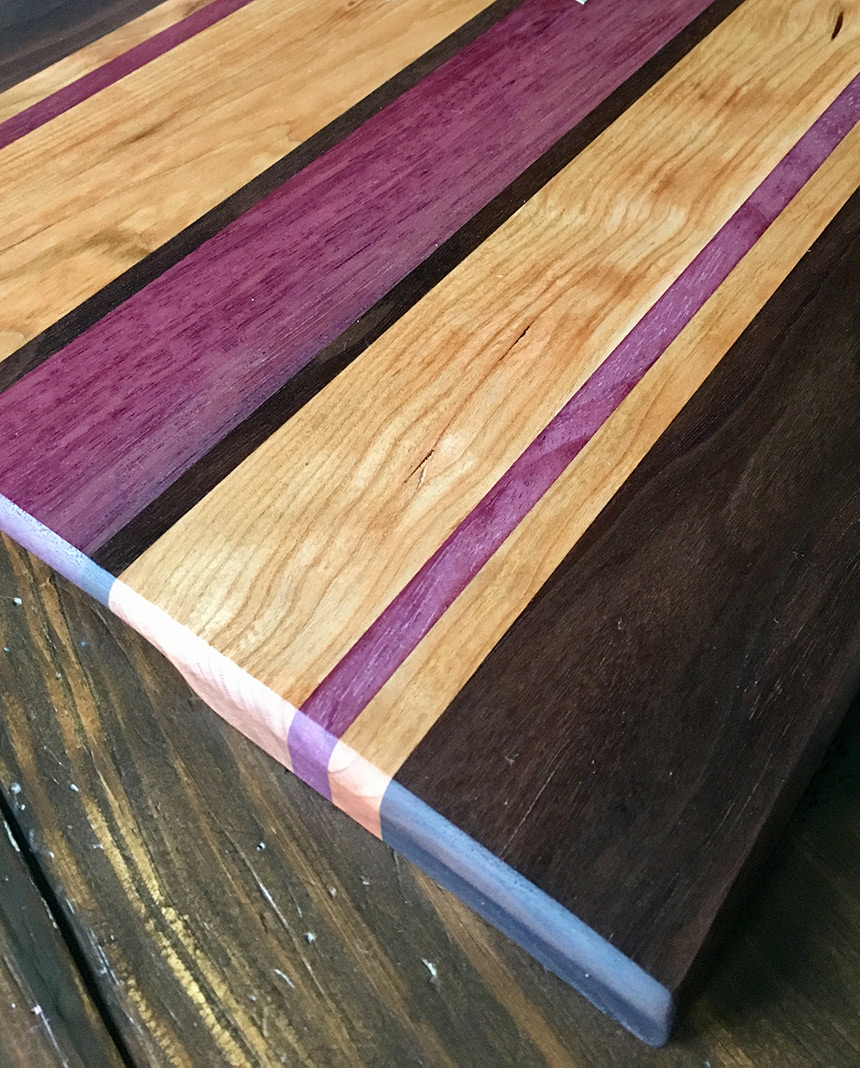 VT Hardwood and Purple Heart Cutting Board